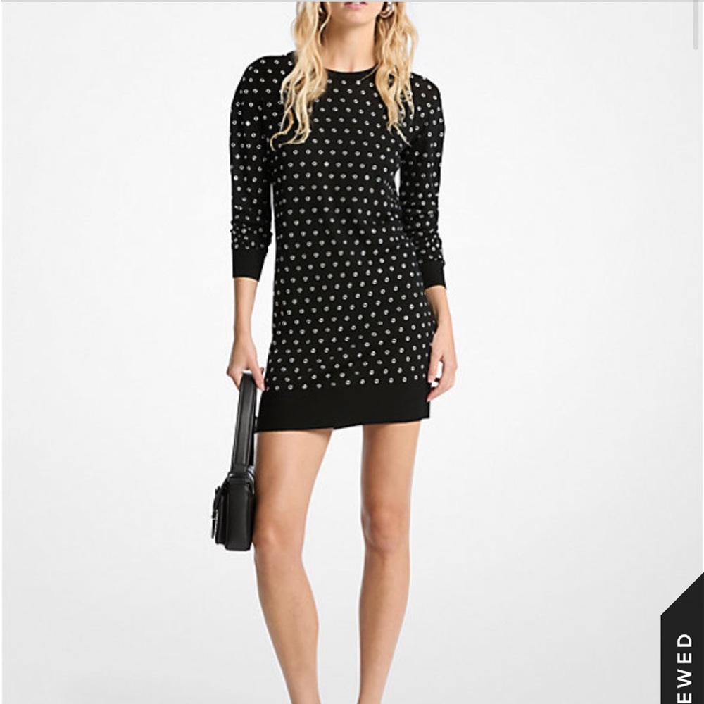 NWOT Michael Kors eyelet Grommet-Embellished Dress